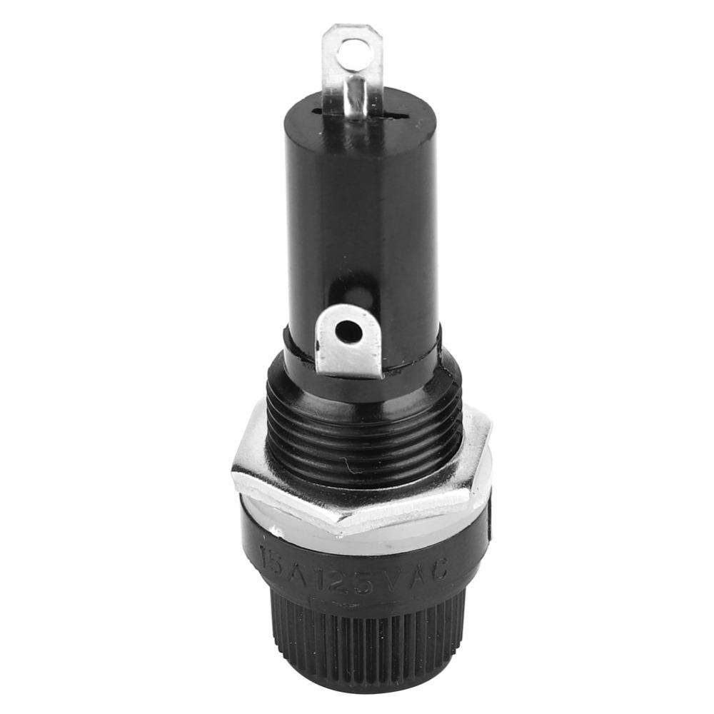 10PCS 10A Electrical Screw Holder 6*30 Flat Tube Type Fusehold  Car DIY Projects