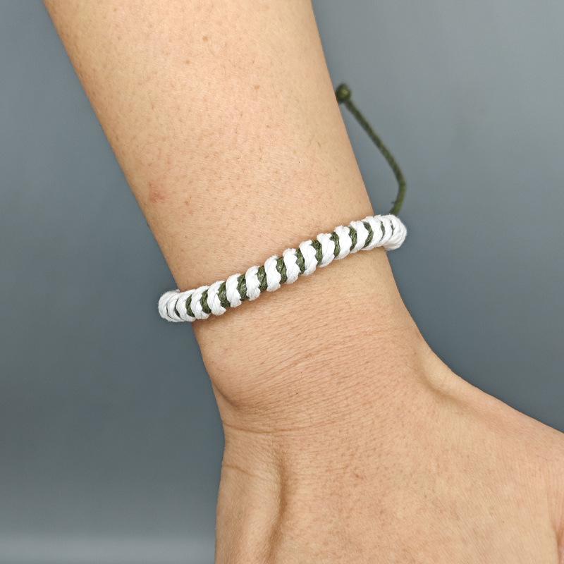 

Корейський вінтажний браслет з конопляної мотузки: Регульований Ретро Стиль для Пар та Студентів