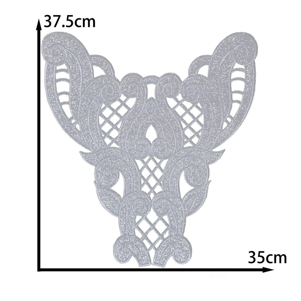 Chinese Clothing Embroidery Cloth Patch Hot Stamping Ancient Costume Drama Costume Ethnic Clothing Hot Flower Diy Handmade Accessories