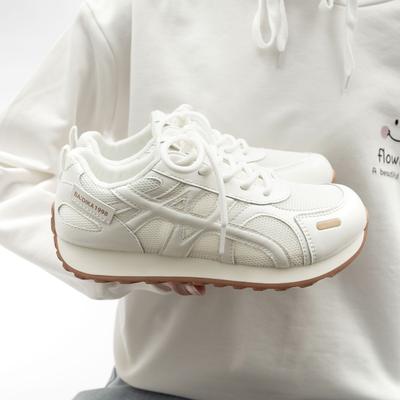Breathable Forrest Gump Shoes Season Platform Casual Sneakers Retro Little White Shoes Mesh Board Shoes