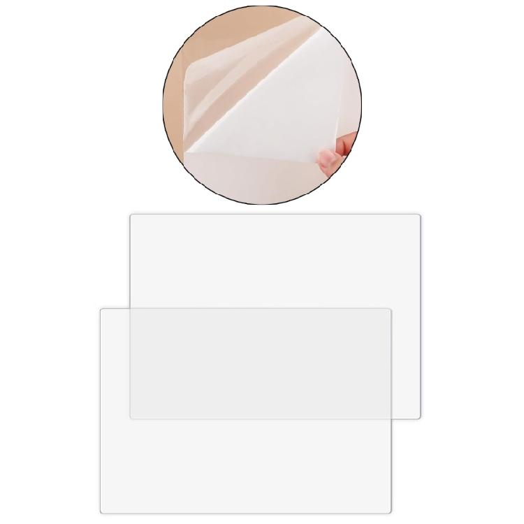 2Pcs 9x6Inch Heavy Duty Plastic Cutting Mats Scratch Resistant Cutting Board For Kitchen Cooking Scrapbooking Project