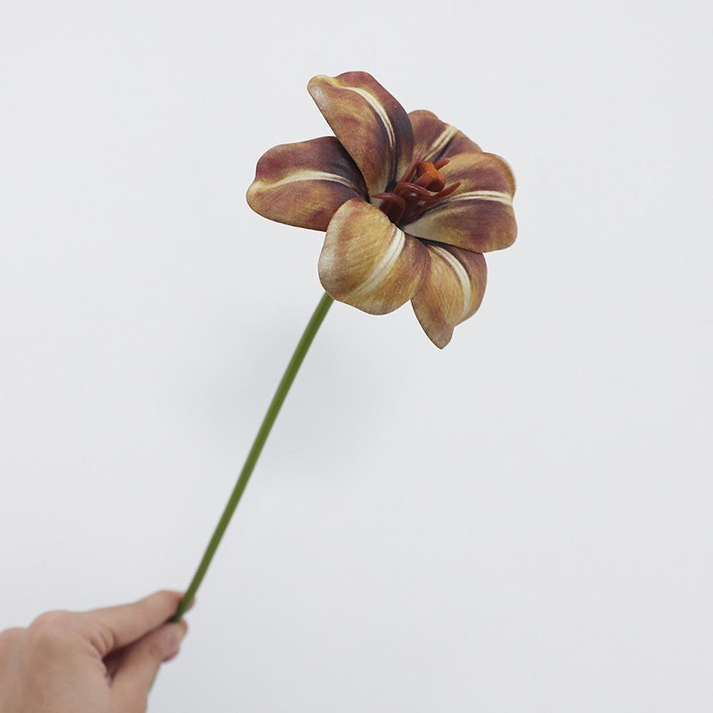 

5 шт. Реалистичные искусственные цветы тюльпана ручной работы, искусственные тюльпаны, декор на день рождения кофейный