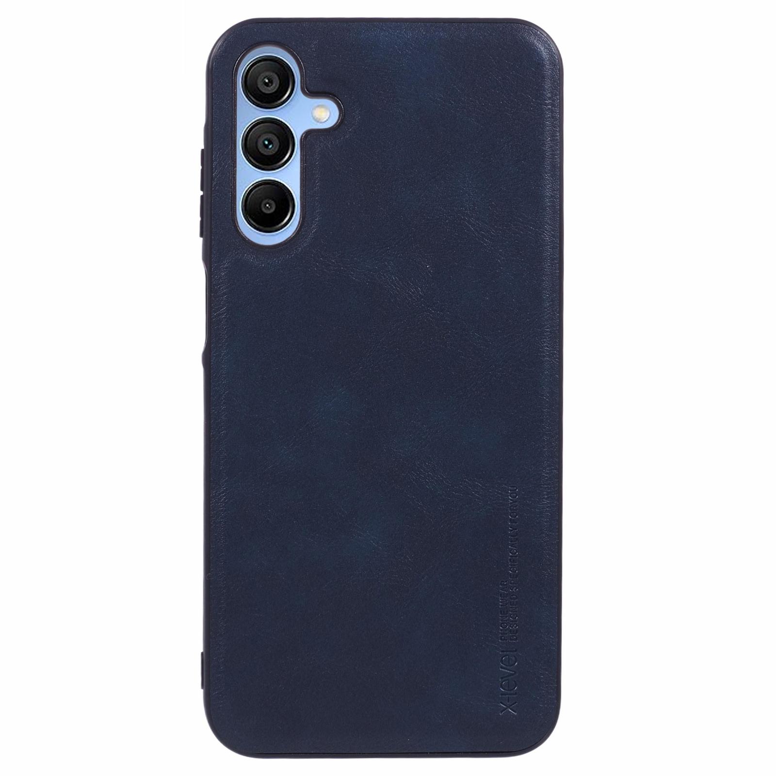 

Bojue-3 Series For Samsung Galaxy A05s 4G Case Anti-Scratch Leather+TPU+PC Cell Phone Cover Blue