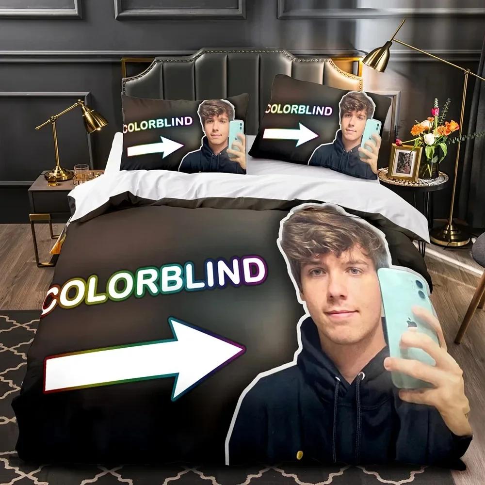 New 3D Print Karl Jacobs Beding Set Printed With Pilowcase Bed Soft Duvet Cover Soft Single Double Quen Super King-Sized Dimensionsd Dimensions