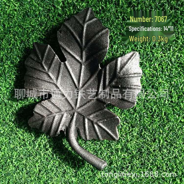 

Аксессуары для ворот с виноградными цветами из литой стали и декоративные кованые железные цветы для перил 14cm x 11cm