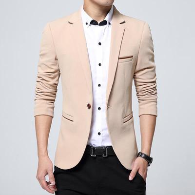 Men Slim Fit Fashion Blazer Suit Jacket Male Blazers Mens Coat Wedding Dress