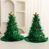 Topper Tree Christmas Hat With Plush Ball Decor For Home Decor And Celebrations