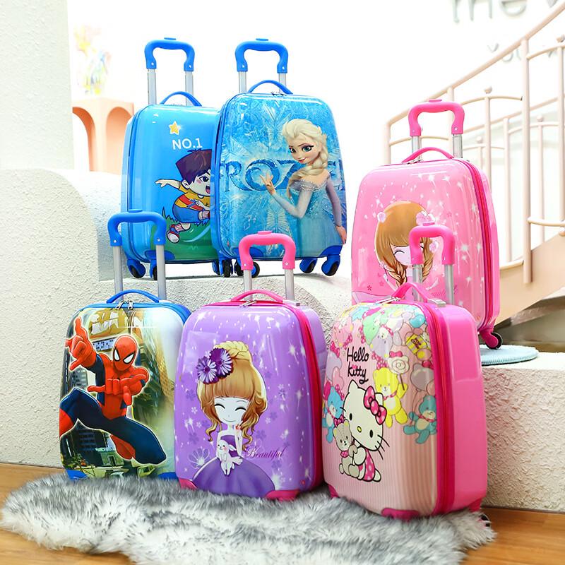 YJHOME Kids' Cartoon Rolling Suitcase