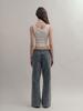 VISUS Flower Cotton Pants_Charcoal