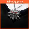 Medicine Man Metal Redeyed Wolf Pendant Necklace For Men With Animal Design And Gothic Style