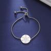 Double Sided Solomon Hexagram Pendant Titanium Steel Bracelet For Women Delicate And Elegant