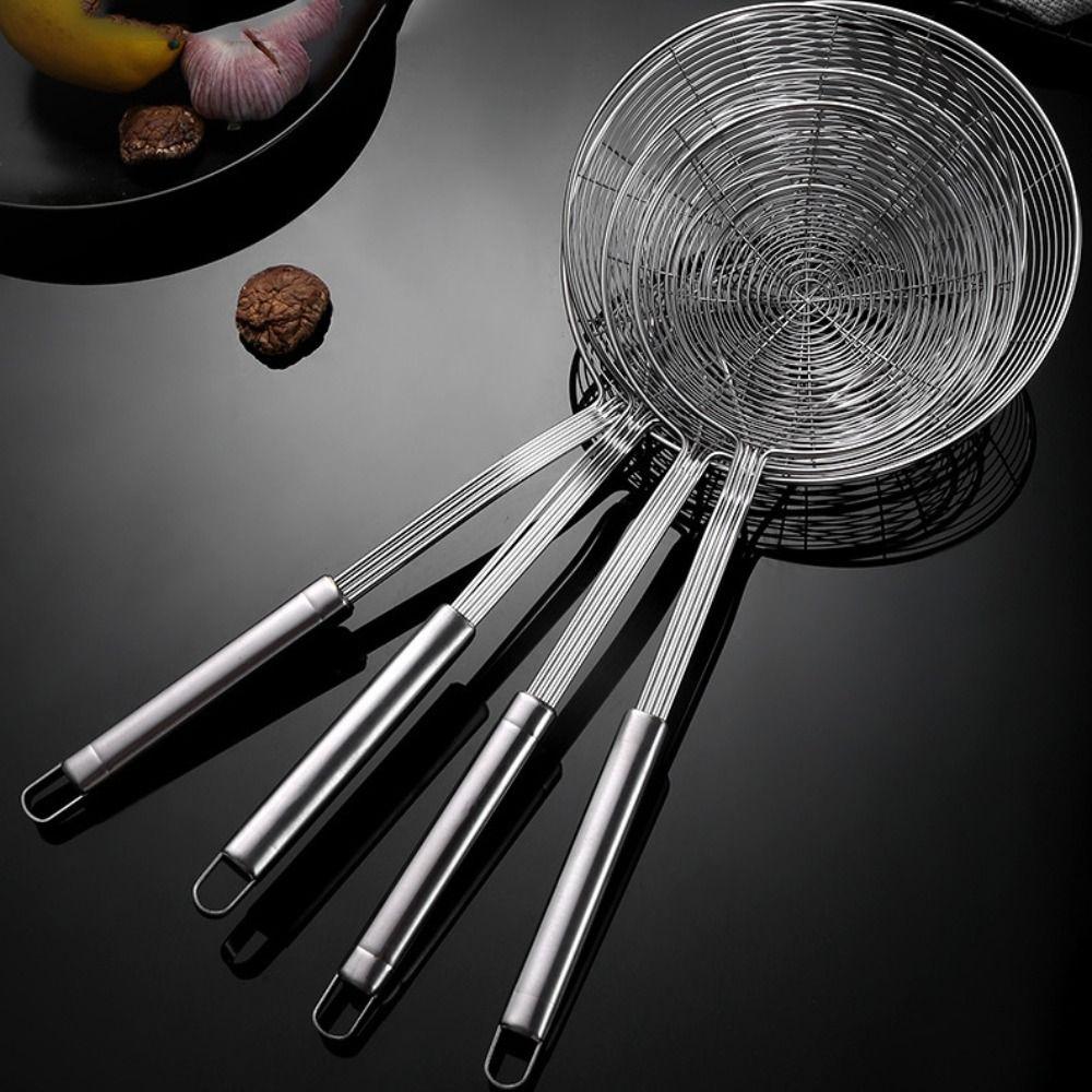 Wire Colander Large leakage hole Fried Filter Cooking Tool Ladle Skimmer  Frying
