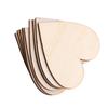 Love Heart Shape Wooden Embellishment for Weddings Plaques Decoration(80mm 10pcs)