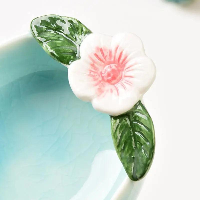 Ceramică gheață-crapată glazură mic fel de mâncare condimente de uz casnic Hotel Restaurant înmuiere condimente bol sos oțet feluri de mâncare farfurie