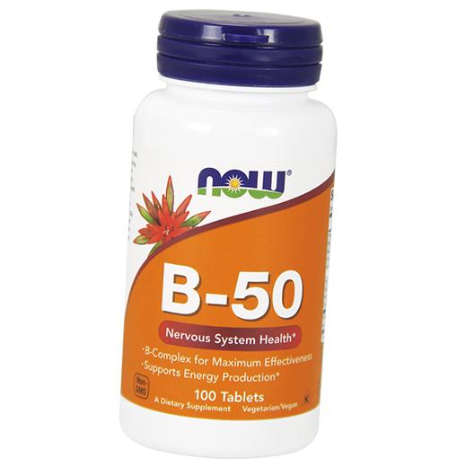 

Вітаміни групи B, B-50 Tab, Now Foods 100таб (36128393) 100tab