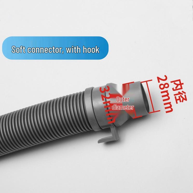 Beizhuo 92701 Waschmaschine 1,2m Teleskopischer Wellschlauch