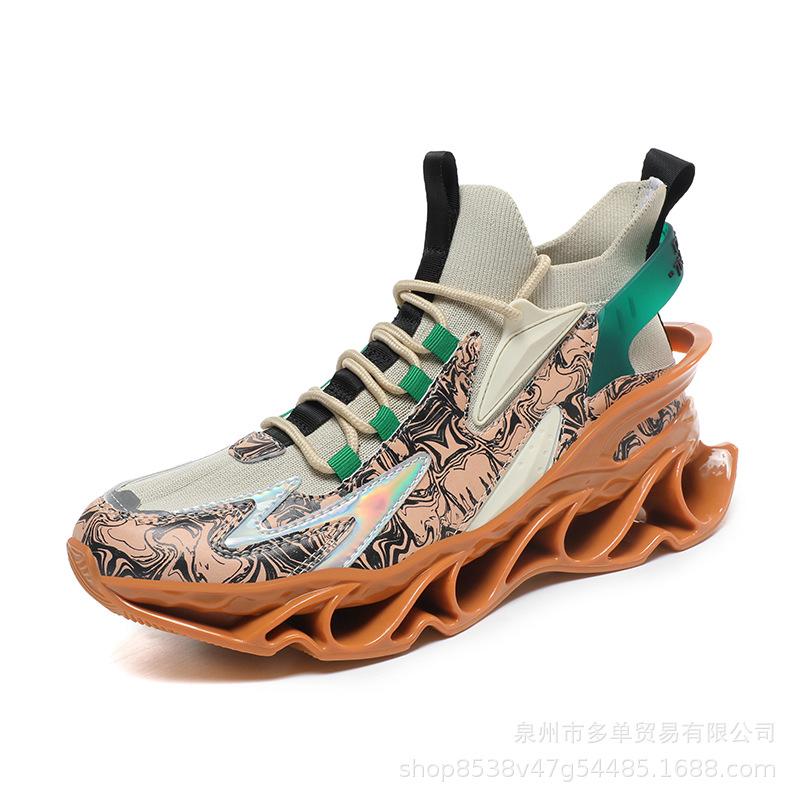 New fly-woven socks blade non-slip breathable sports running shoes breathable comfortable non-slip casual running
