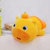 Adorable Dumb Persimmon Lulu Water Guinea Pig Plush Toy for Kids Soft Pouted Rag Doll Birthday Gift with Cute Throw Pillow