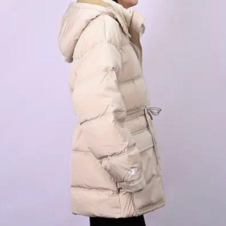 Converse Down Jackets Women's Light Gray Hooded Moderate Other 10021994-A02