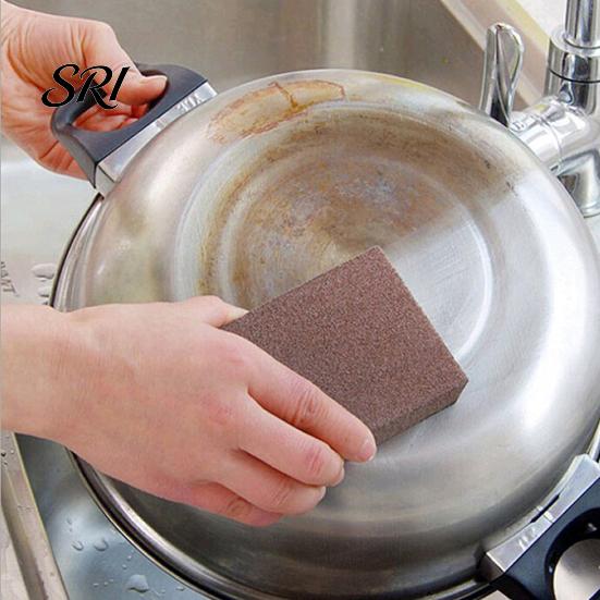 Portable Cleaning Sponge 3/4/5Pcs Emery Nano Carborundum Wipe Brush Rust Pots Eraser Pans Sink Grill Scrubber Scouring Pad