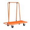 Gipskartonplatten-Karren Dolly, 816 kg Tragfähigkeit, Stahlplatten-Dolly mit 4 Lenkrollen, Langlebig & Robust, Platten-Transportwagen mit Spanngurt für