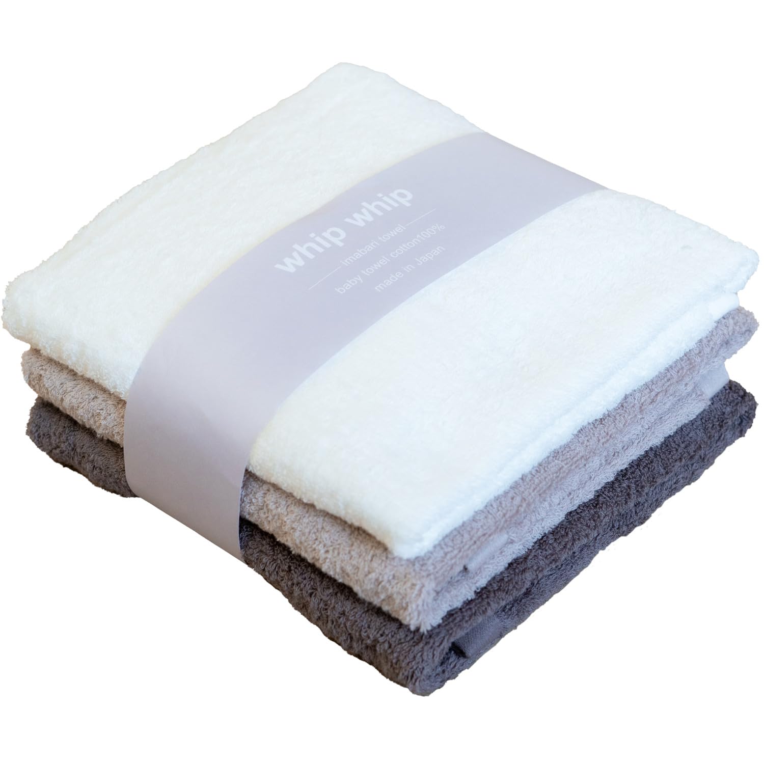 

Imabari Whipwhip Baby Newborn Bath 67cm x 67cm x Beige x Made in Japan Towel, Towel, Square, (White Brown),