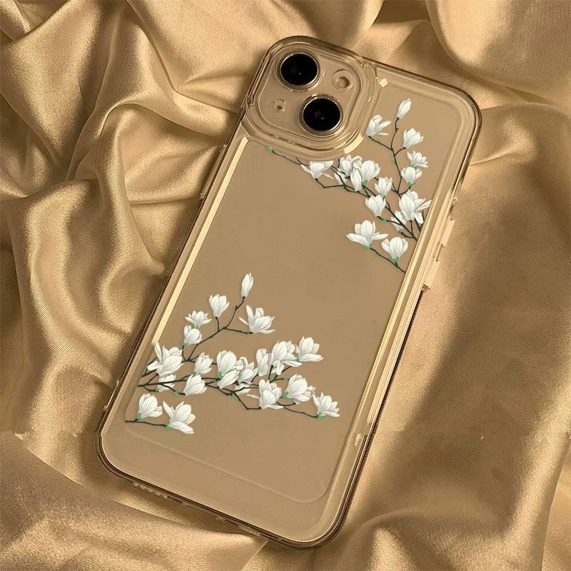 Small Fresh Flower for iPhon17ProMax Mobile Phone Case 16Pro Niche 15 Apple 14/15 Creative 16