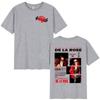 De La Rose tour album graphic Tshirt unisex Harajuku style shortsleeved Tshirt retro loosefitting pure cotton Tshirt