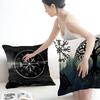 V-Viking Logo V-Vegvisir Luxury Pillow Anime Pillow Sofa Bed Head Pillow Cover Cushion Cover 45X45 Cm Fashion