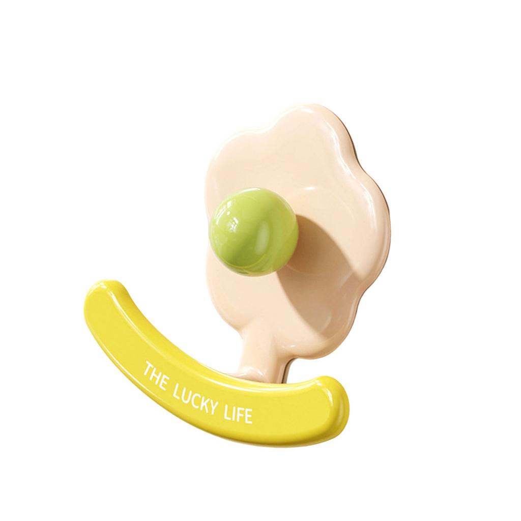 Bathroom Without Drilling Creative Flower Hook Easy Installation Strong Adhesive Waterproof for Renters and Families