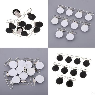 20 Pieces Clothes League Clip Metal Clip, Black And White