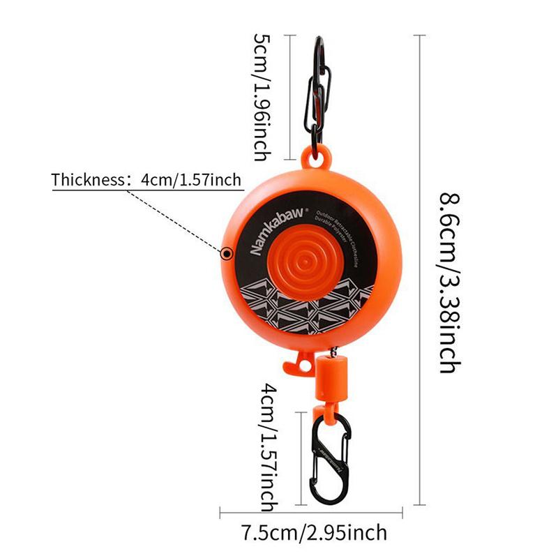 New Portable 8M Retractable Clothesline Hand-Cranked Extendable Drying Rack Outdoor Travel Laundry For Camping Hiking Tools