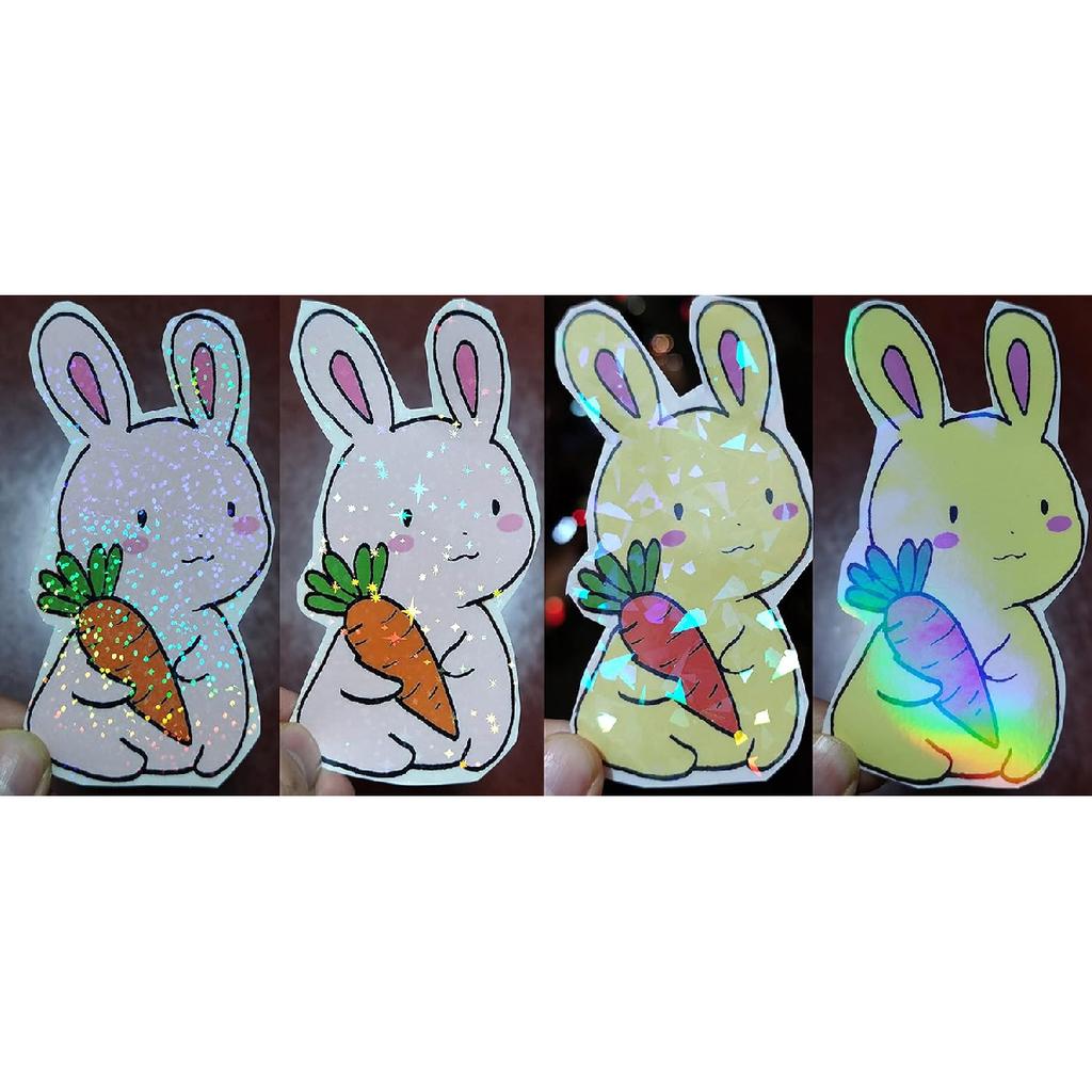 25 Sheets A4 Size Clear Holographic Cold Laminate Sheet Premium Overlay Laminating Self-Adhesive Sheets