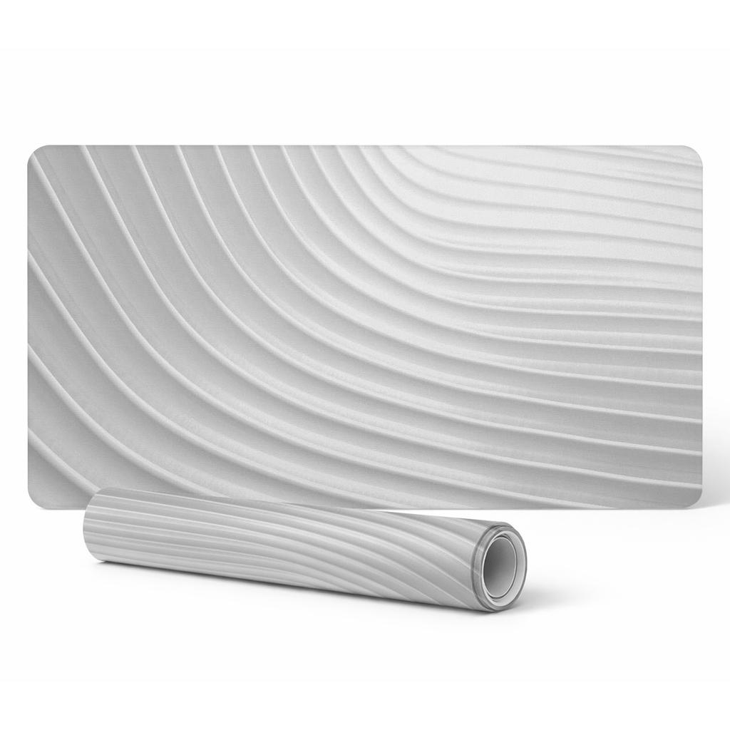 Anti-slip Protective Desk Mat with 3D Wavy Lines Graphics 120X60 Cm