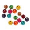600Pcs Colored Wooden Beads 8Mm Round DIY Craft Beads for Jewelry Making Creative Accessories Natural Wood Smooth Finish Kids