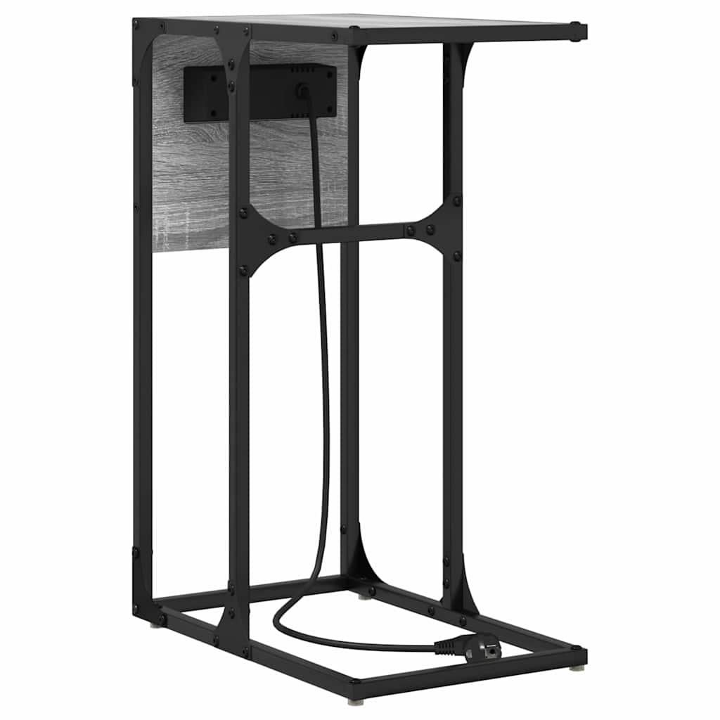 Nightstand Grey Sonoma 41.5 x 26 x 60.5 cm Engineered Wood