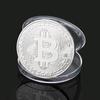 1 x postříbřená sbírka bitcoinových mincí dárek kolekce BTC mincí fyzická