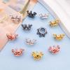 Elegant 6x12mm Crown Shape Beads Jewelry Crafting Supplies Alloy Texture for Necklace Bracelet Chain Accessories
