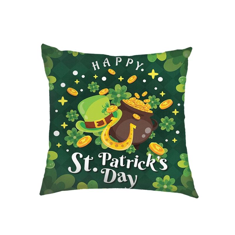 

улица. Наволочка с принтом ко Дню Святого Патрика Лепреконы Гном Гномики Наволочка Домашний декор Льняные наволочки для диванных подушек для гостиной 12x12Inch