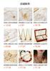 European and American fashion ceramic cherry pepper fringed DIY pendant necklace plated with 18k gold stainless steel waterproof jewelry accessories
