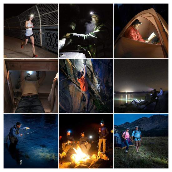 Mini Headlight High Ultra-Light 3 Brightness Modes Light Easy-wearing Wide Application Outdoor Lighting ABS Night