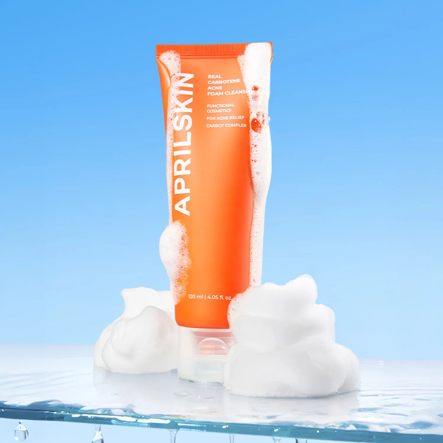 April Skin Real Carrotene Acne Foam Cleanser 120ml 120ml