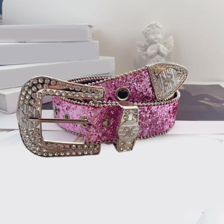 Sequined Belt for Women Fashion Waist Belt  Girl All Matching Belt for Teens Girl Western Vintage Belt Waistband