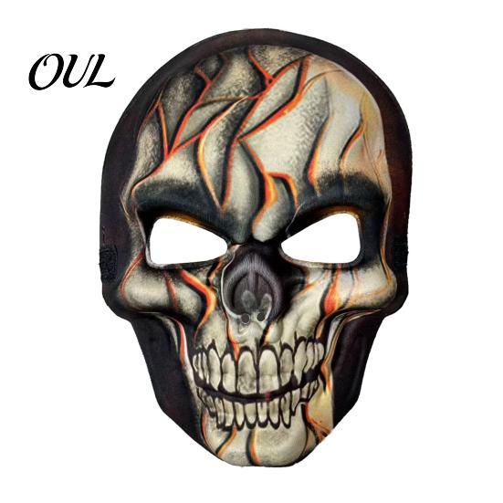 Festival-Kostümzubehör Tag der Toten Totenkopfmaske, Halloween Zucker Vollgesichts-Realistische Maske für Erwachsene Maskenball-Party-Accessoire Cosplay,