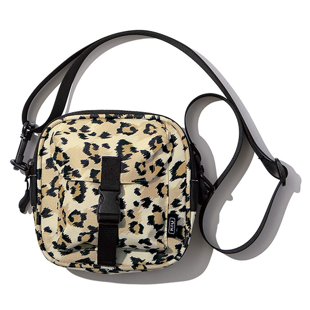 

KiU Shoulder Bag, 600D Square Pouch, Leopard Print, Water-Repellent, Stain-Resistant, K173-210