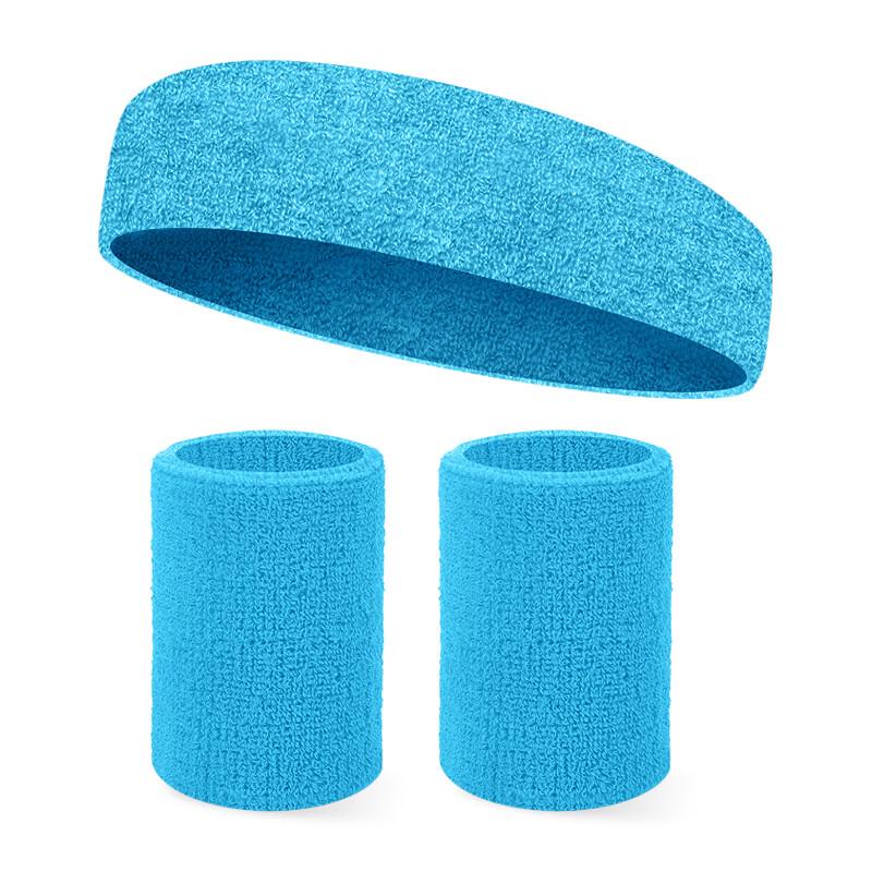 WEZHO Breathable Sports Headband and Wristband Set