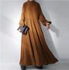 Maxi Long Loose Solid Casual One Size Fits [Mouhoukyo] Women's Dress, Sleeve, Figure-Flattering, Fit, A-Line, Cute, Slimming, Color, Long, (Color A,