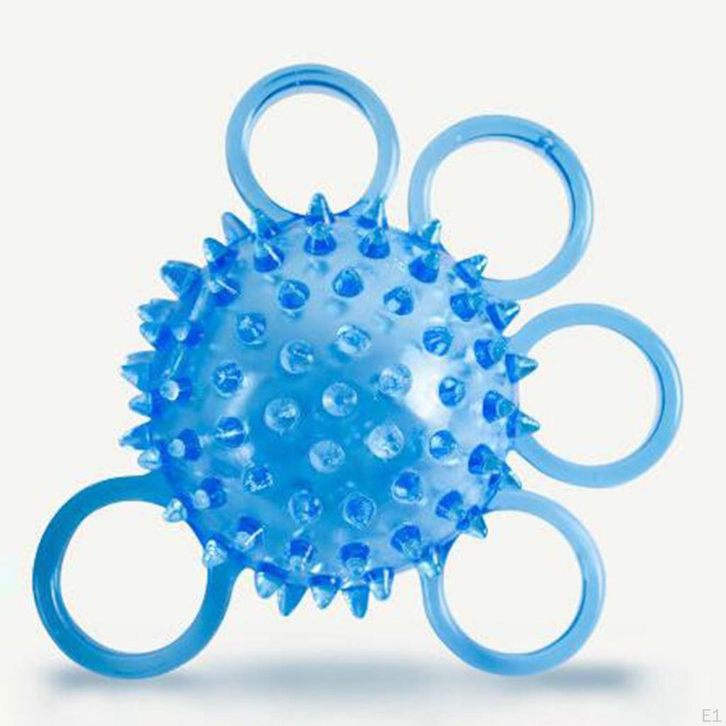 Handheld Grip Ball Five Strengthening Massage Squeeze Stress Strength Training for Adults Athletes