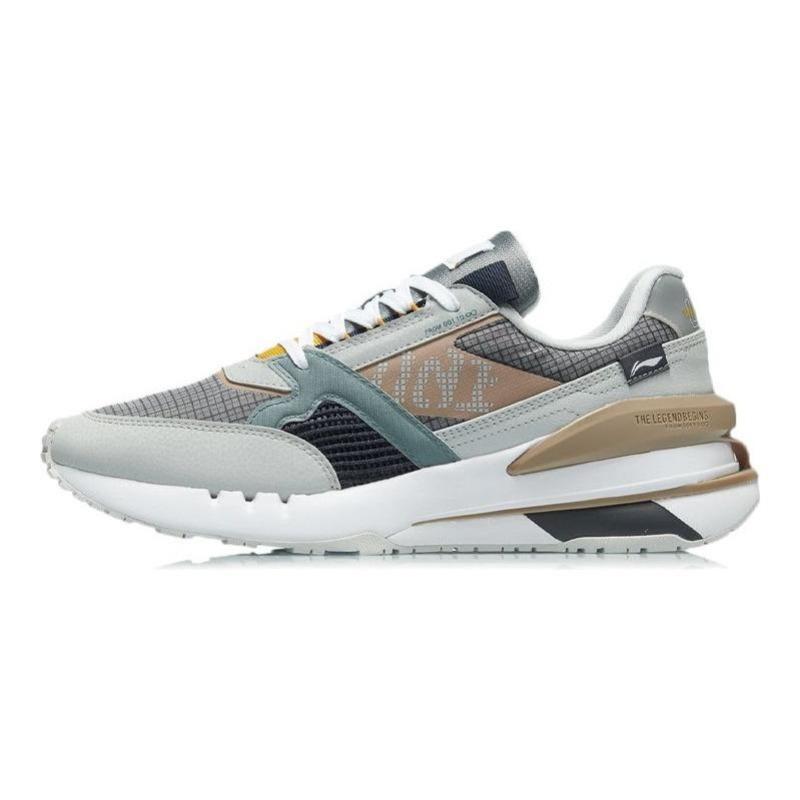 LiNing 001 New Born men running shoes grey blue AGCR183-4 40