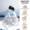 1pc Cinnamon Name Blanket Lightweight Flannel Throw for Sofa Bed Travel Camping Livingroom Office Couch Chair